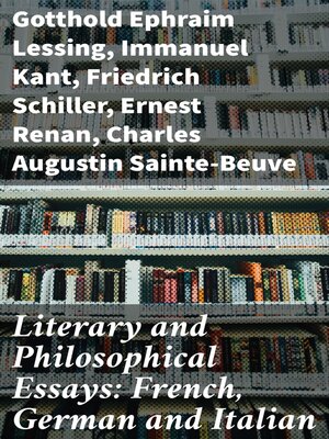 cover image of Literary and Philosophical Essays